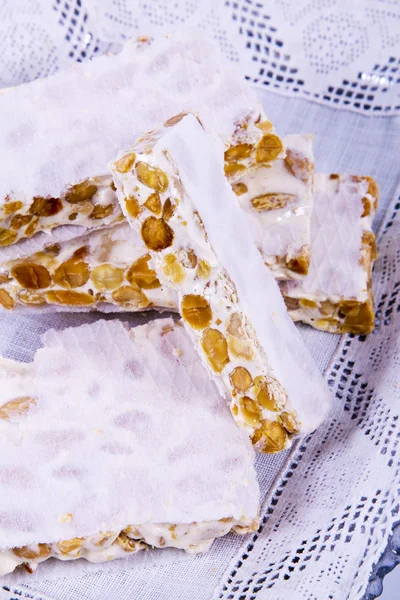 Tasty nougat isolated — Stock Photo, Image