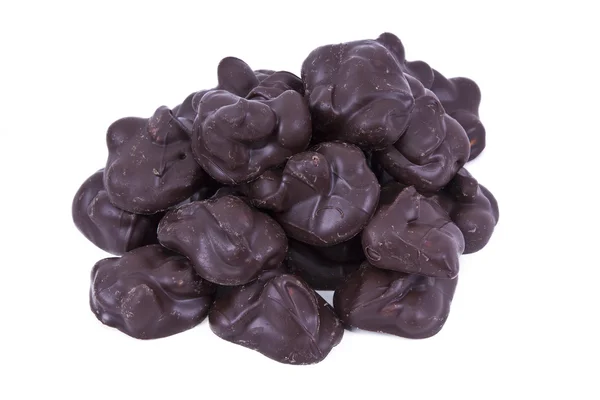 Heerlijke zwarte chocolade geïsoleerd — Stockfoto