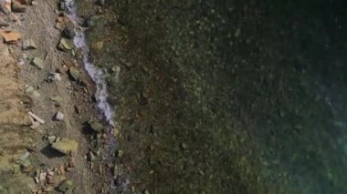 İHA uçuşu. Vladivostok, deniz, güneşli gün, Tokorev