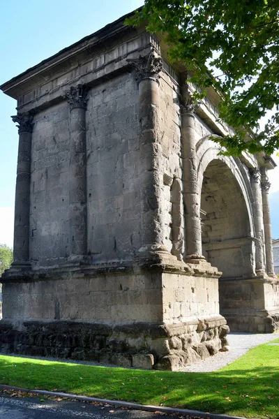 Aosta Aosta Valley Italy Romans Arch Augustus — ストック写真