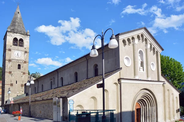 São Vicente Vale Aosta Itália 2021 Igreja San Vincenzo — Fotografia de Stock