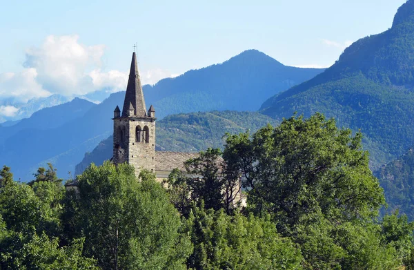 Saint Vincent Aosta Valley Italien Den Lilla Och Antika Romanska — Stockfoto