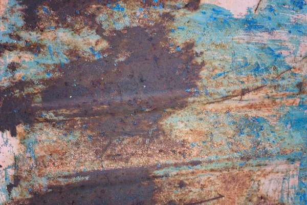 Rusty Colored Metal Texture. The Old Iron Surface Is Worn.