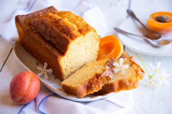 Pan Dulce Pastel Frutas Blanco —  Fotos de Stock