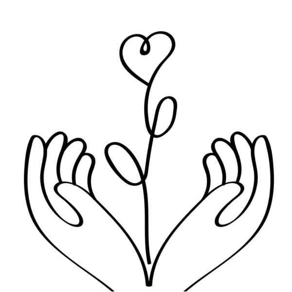 Eenvoudig Logo Het Thema Familie Liefde — Stockvector