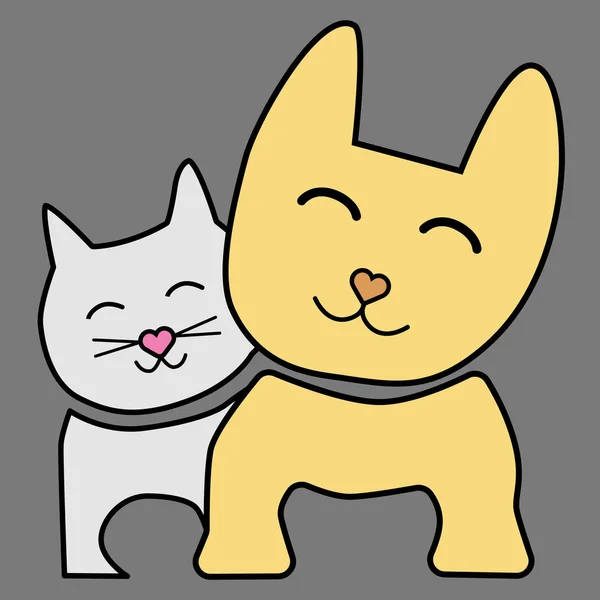 Креативный Дизайн Логотипа Dog Cat Векторный Шаблон Eps — стоковый вектор