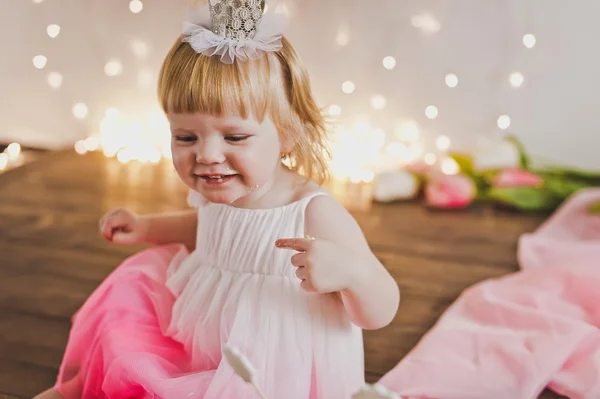 Il bambino festeggia il primo compleanno 5388 . — Foto Stock