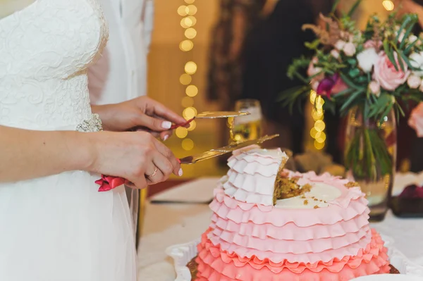 Bolo de casamento de três cores 5758 . — Fotografia de Stock