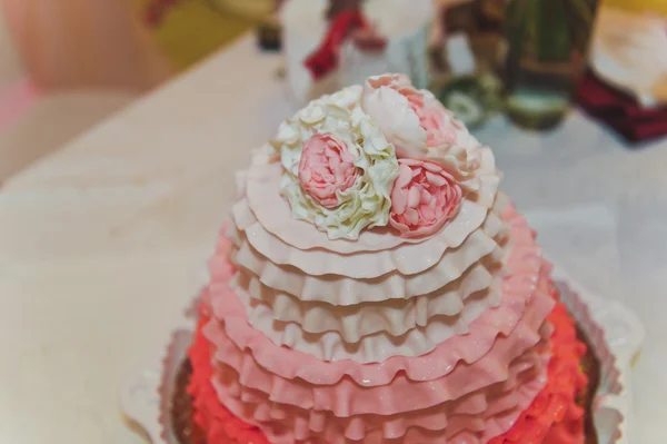 Esküvői torta három szín 5757. — Stock Fotó