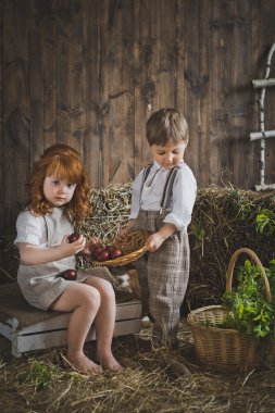 Küçük çocukları Paskalya yumurtaları 6076 görmek.