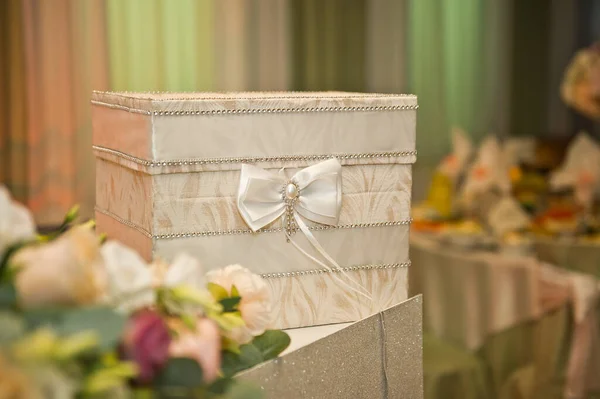 Una Caja Para Regalos Dinero Una Boda —  Fotos de Stock