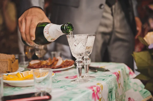 Champanhe em uma taça 1438 . — Fotografia de Stock