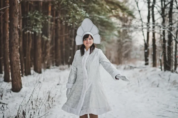 Snow Maiden Father Frosts granddaughter 1476. — Stock Photo, Image