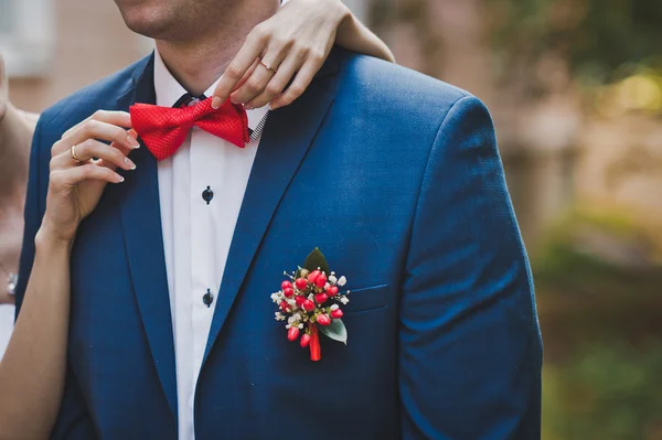 Breast of the man in a suit 1631. — Stock Photo, Image