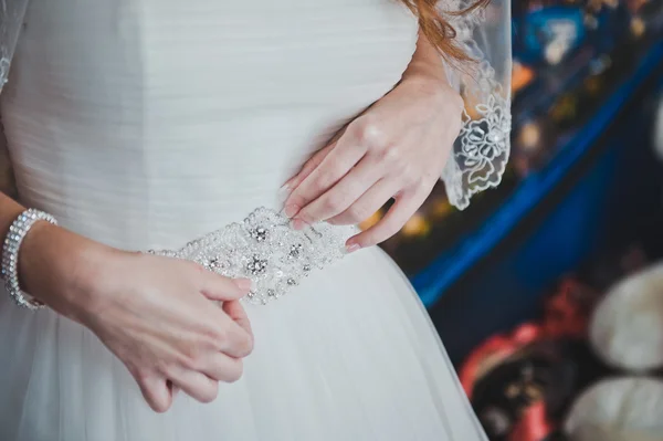 Clothing of a wedding dress 1688. — Stock Photo, Image