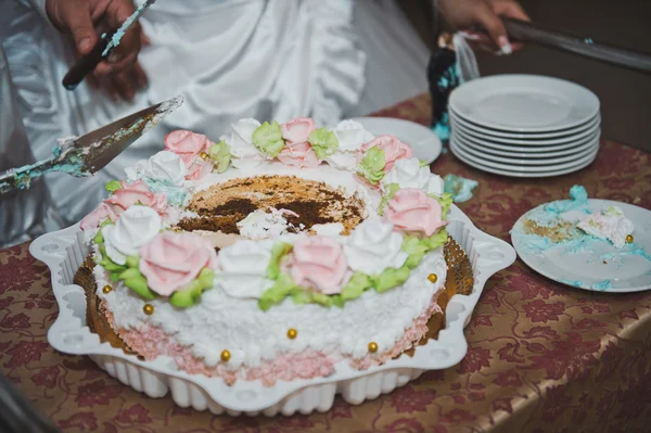 Processo di talea di una torta 1755 . — Foto Stock