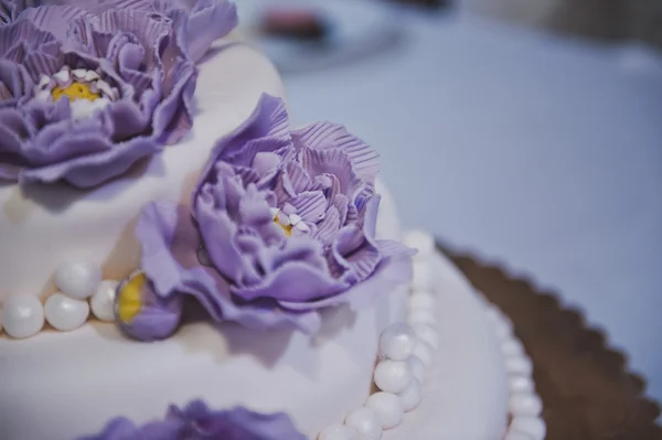 Pie with violet flowers 1837. — Stock Photo, Image