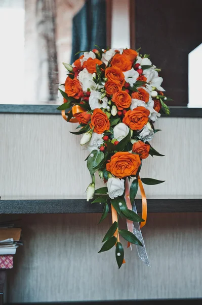 Buquê de casamento de flores brilhantes 1958 . — Fotografia de Stock