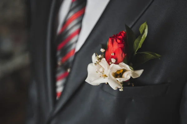 Blume in einer Anzugtasche 2482. — Stockfoto