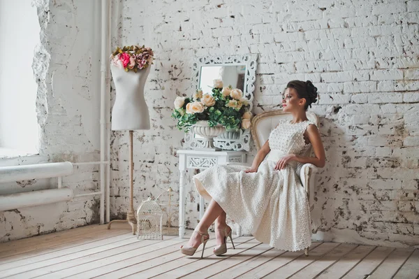 Estúdio tiroteio de vestidos femininos 2595 . — Fotografia de Stock