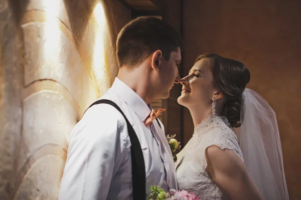 A ternura dos recém-casados 3724 . — Fotografia de Stock