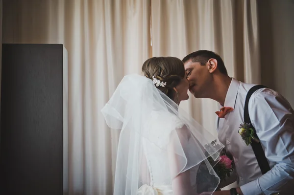 Conoce a los recién casados antes de la ceremonia 3764 . —  Fotos de Stock