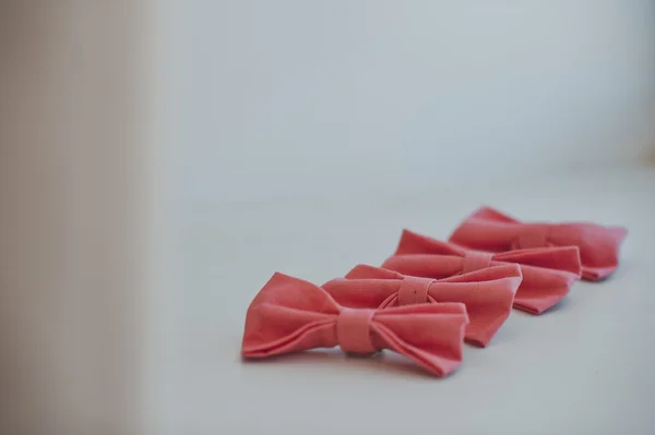 Party red bow ties 3811. — Stock Photo, Image