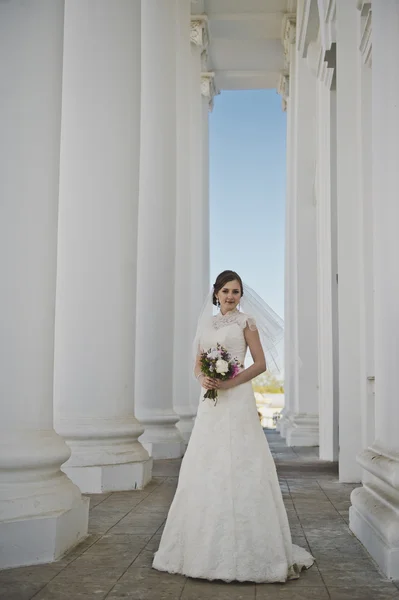 Mariée en colonnes blanches 3914 . — Photo