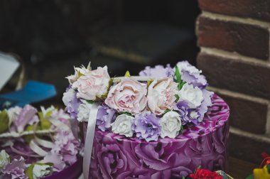 İç 4365 çiçek dekorasyon unsurları.