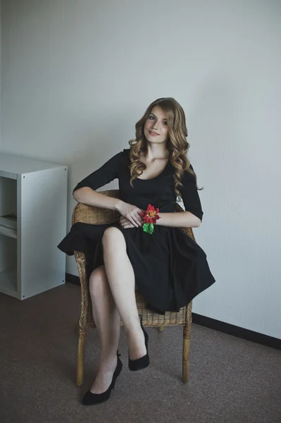 Retrato de una chica en el Estudio 4481 . —  Fotos de Stock