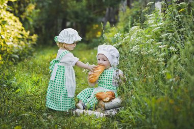 Giysi Fırıncılar somun 4684 ile küçük çocuklarda.