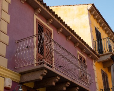 Uzun kepenk, açık sisli kıyı şeridi ve denizde kayalar var.