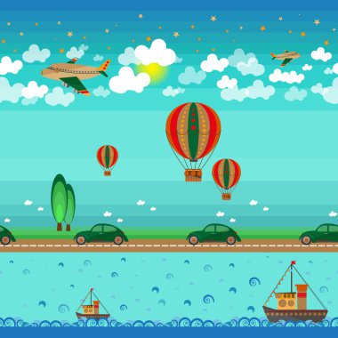 Uçak, gemi ve otomobil ile sorunsuz.