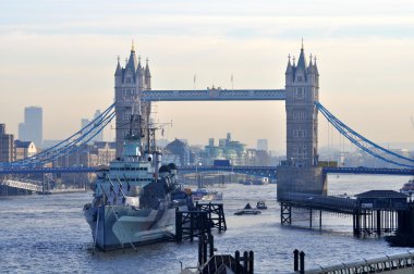 güneşli kış günü Londra'da
