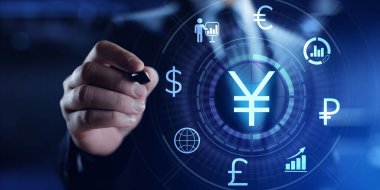 Yen Forex döviz borsası yatırım bankacılığı işletme finans kavramı.