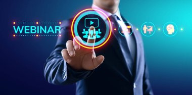 Çevrimiçi Seminer Eğitimi Konsepti.