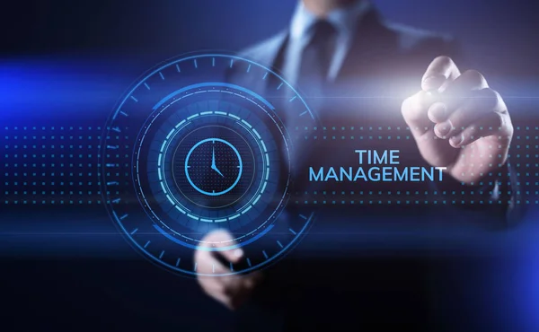 Tijdmanagement project planning business internet technologie concept. — Stockfoto