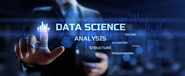 Data science. Big data analysing methods. Information technology concept.