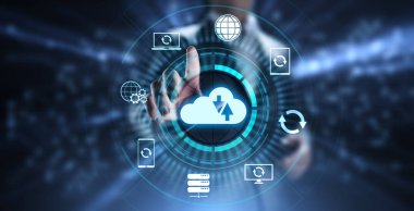 Yedekleme Yazılım Uygulaması Veritabanı İnternet teknolojisi kavramı.