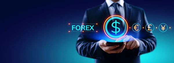 Forex kurs wymiany walut koncepcja biznesu inwestycji internetowych. — Zdjęcie stockowe