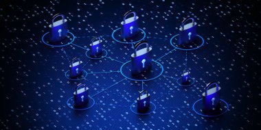 Veri Koruması Siber Güvenlik Gizlilik İş İnternet Teknolojisi Kavramı