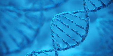 DNA biyoteknoloji bilim tıp genetik konsepti. 3d Resim Hazırlama