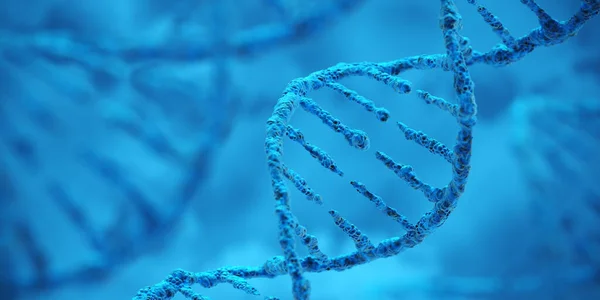 ADN biotecnología ciencia medicina genética concepto. Ilustración de representación 3d — Foto de Stock