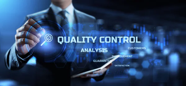 Kontrola jakości Certyfikacja. Koncepcja biznesu i technologii. — Zdjęcie stockowe