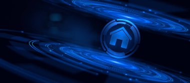 Kablosuz kontrol otomasyonunun akıllı ev IOT interneti.