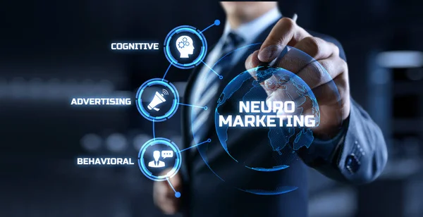 Neuromarketing. Concept de stratégie marketing de vente et de publicité — Photo