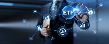 ETF Borsası borsa ticaret yatırımı finansal konseptini takas etti