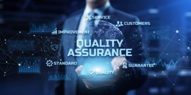 Kalite Güvencesi. Standartlaştırma Sertifikası Garanti ISO teknoloji kavramı