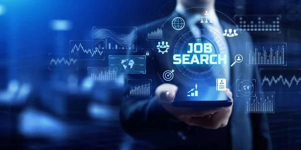 Jobsuche Beschäftigung HR Recruitment Geschäftskonzept — Stockfoto