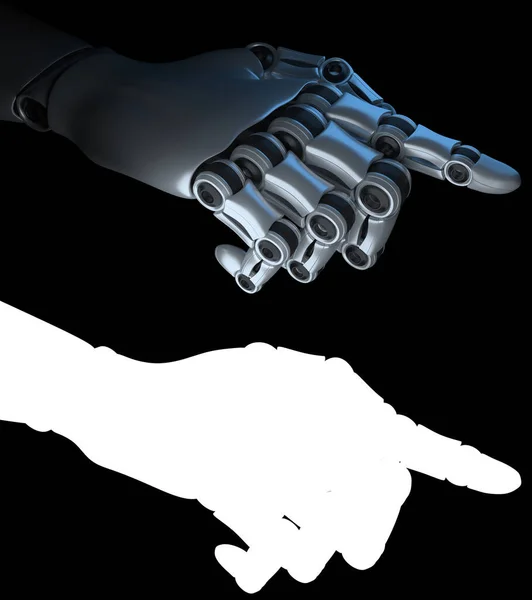 Hand of a robot. Internet technology concept. 3D rendered illustration — Stock Photo, Image